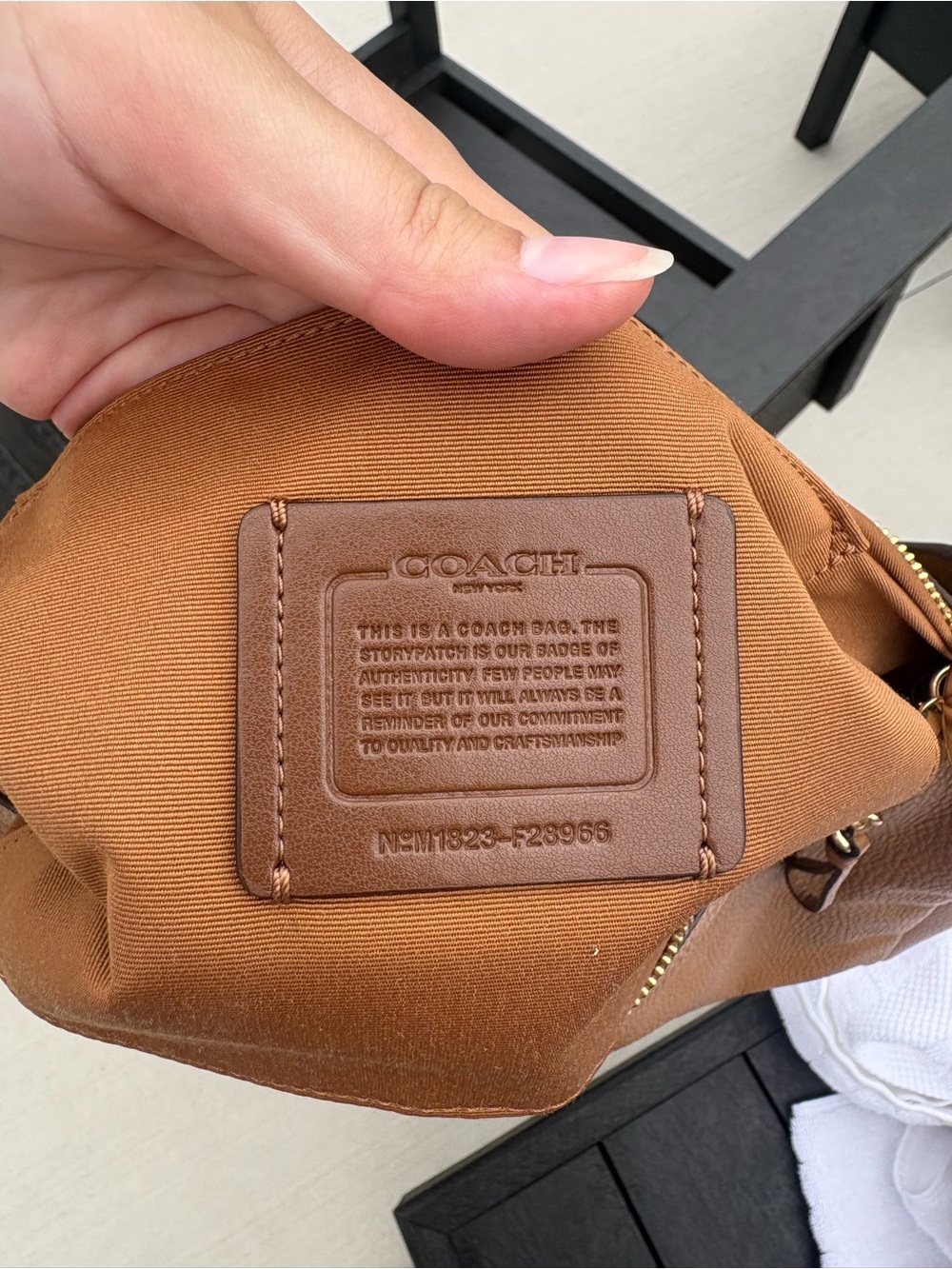 Coach Mia Pebbled Shoulder Bag - Picture 7 of 7